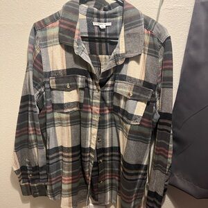 Plaid Flannel Shirt for women